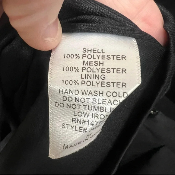 Just Me by NY & Co black fit and flare lace dress with bow closure size medium - Picture 9 of 10